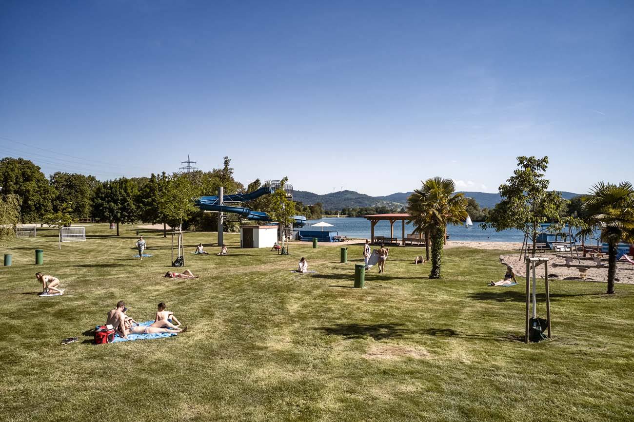Prairie près de la plage