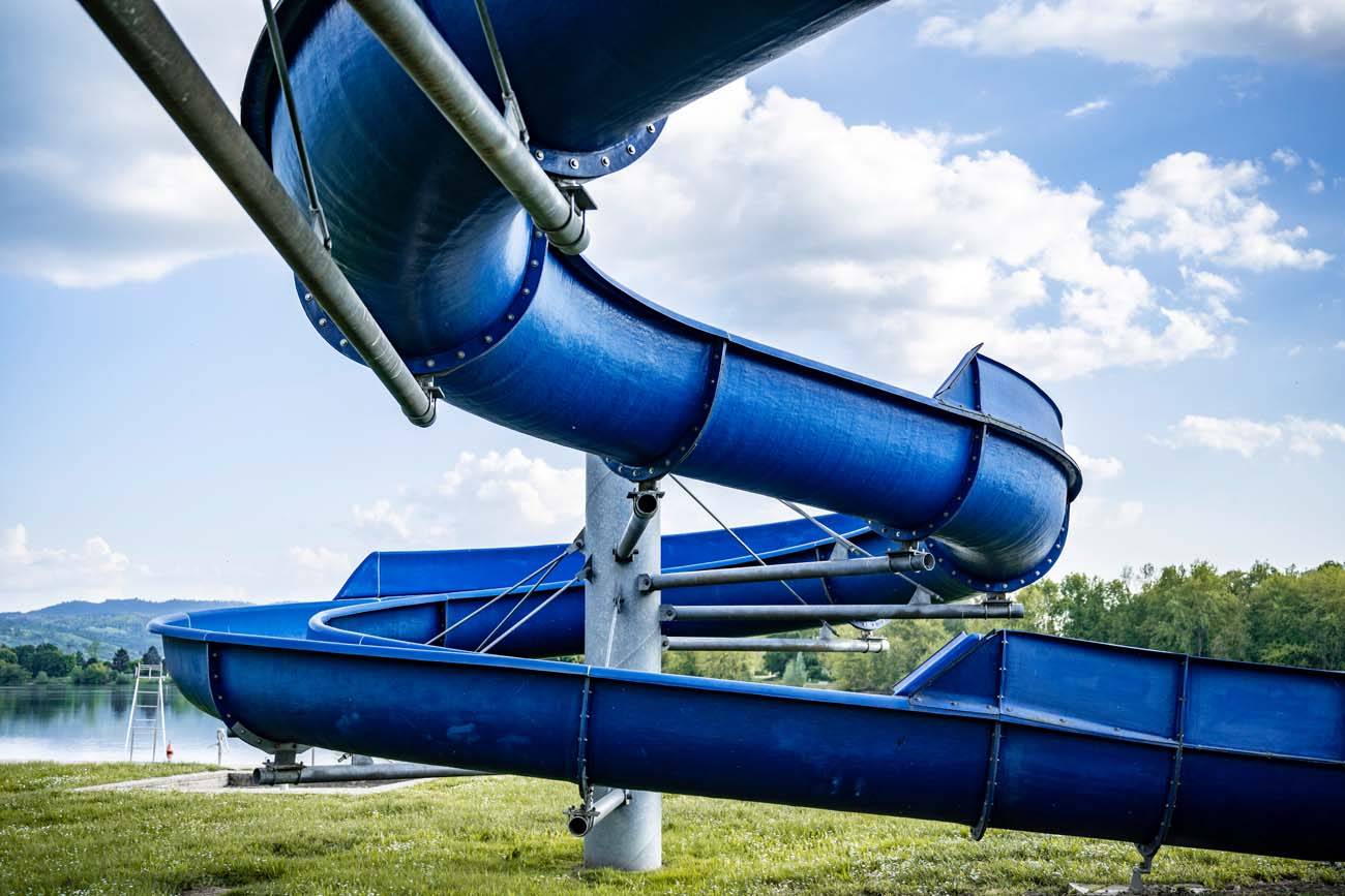 Blue slide